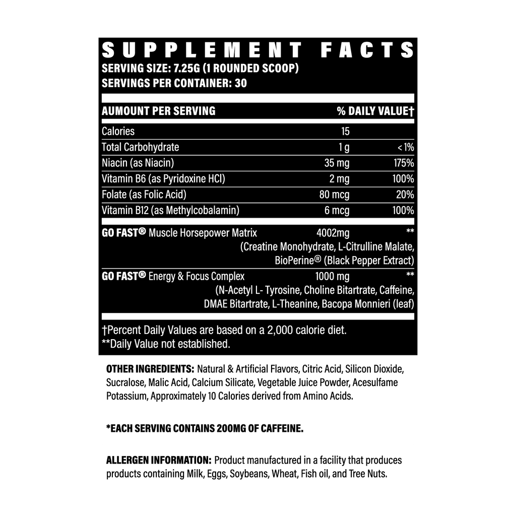 GOFAST! PERFORMANCE POWDER