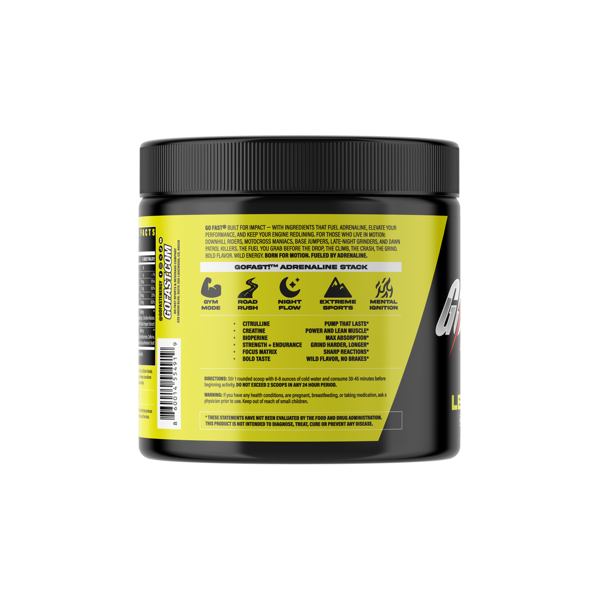 Go Full Powder GOFAST! PERFORMANCE POWDER – GO FAST