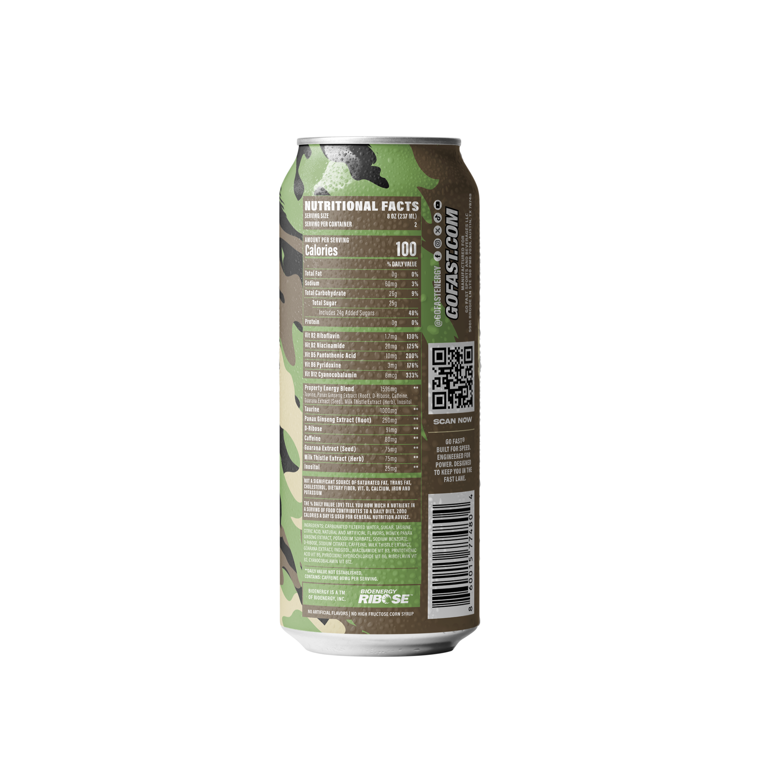 GOFAST! ENERGY DRINK — TANGO — 16 OZ | 12 PACK